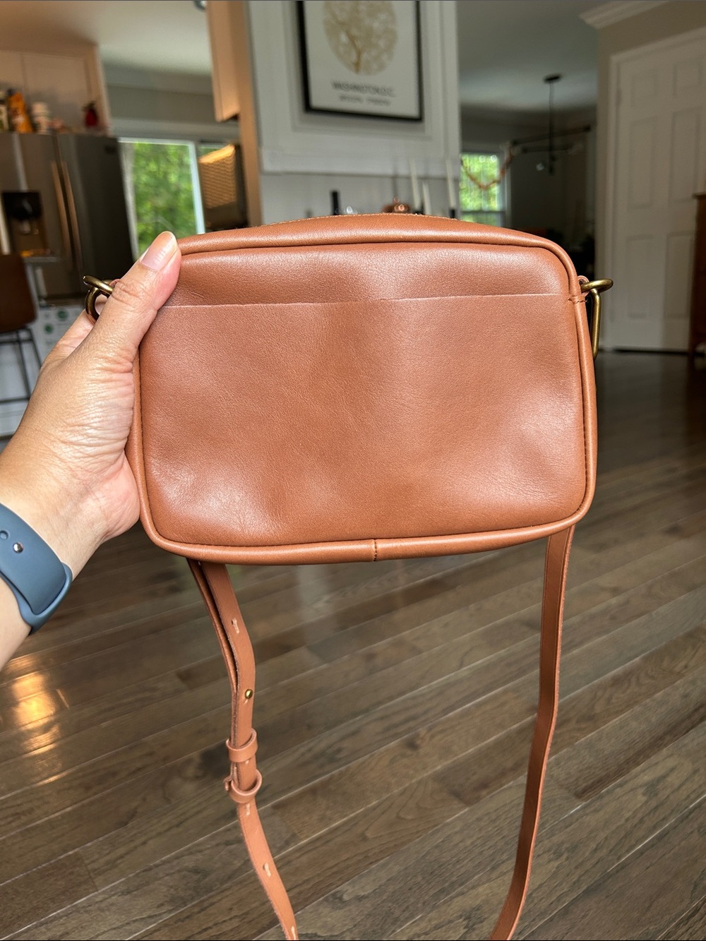 Madewell Cognac Leather Crossbody Bag